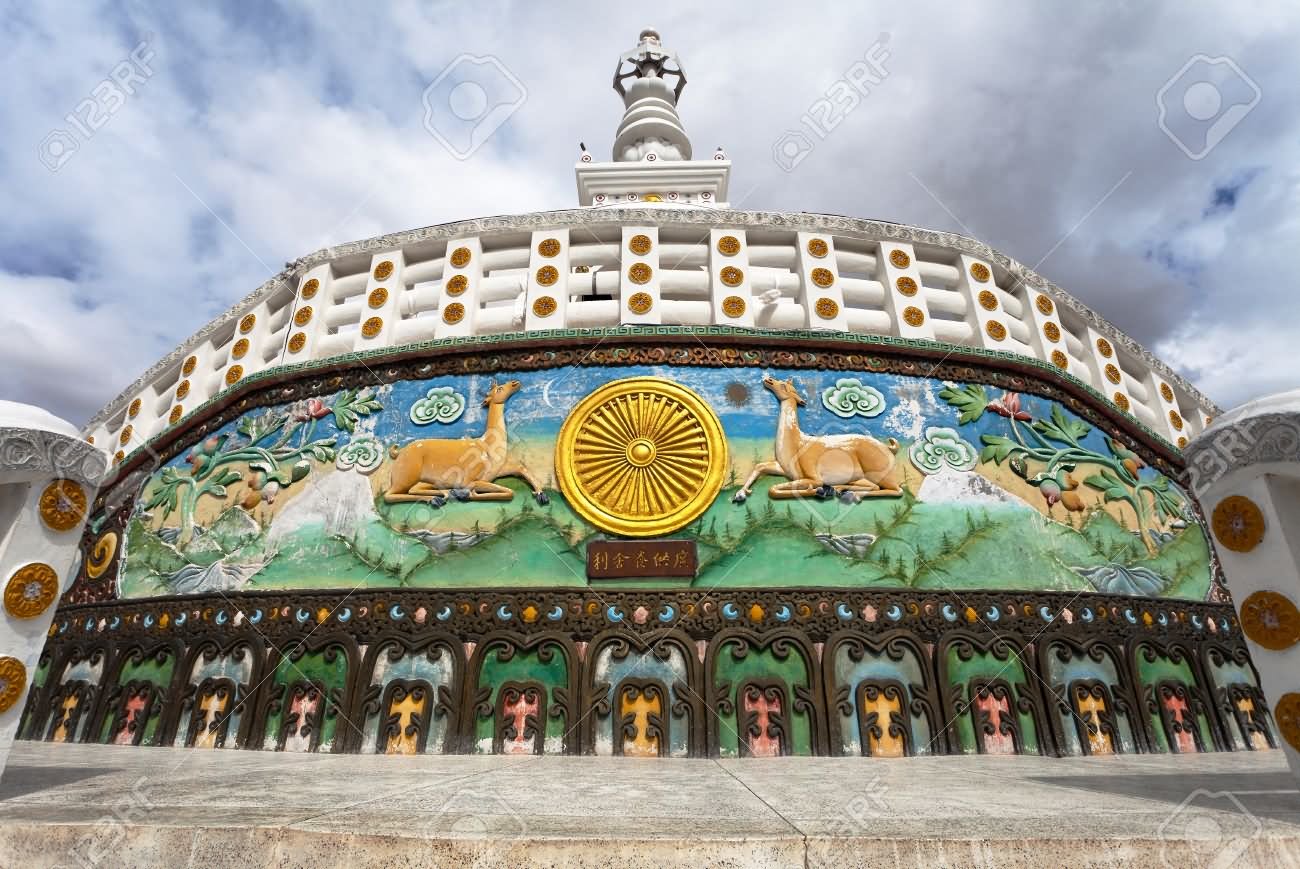 Beautiful Art Work At The Shanti Stupa