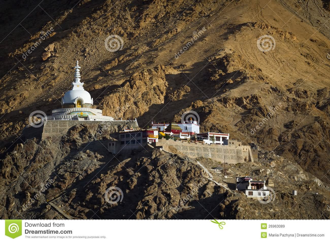 Beautiful Image Of The Shanti Stupa, Leh Ladakh