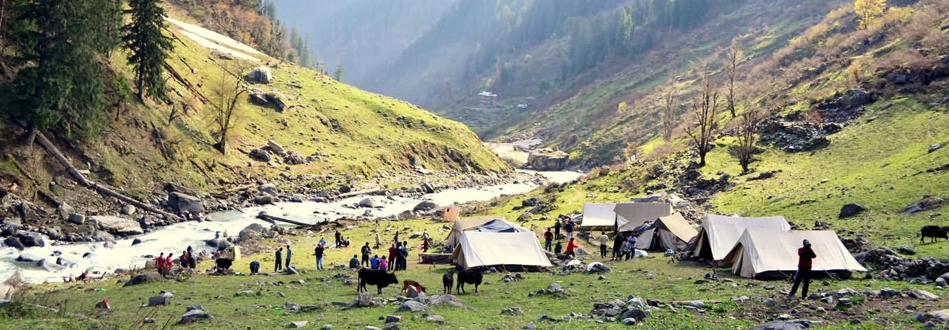 Camping In Solang Valley, Himachal Pradesh