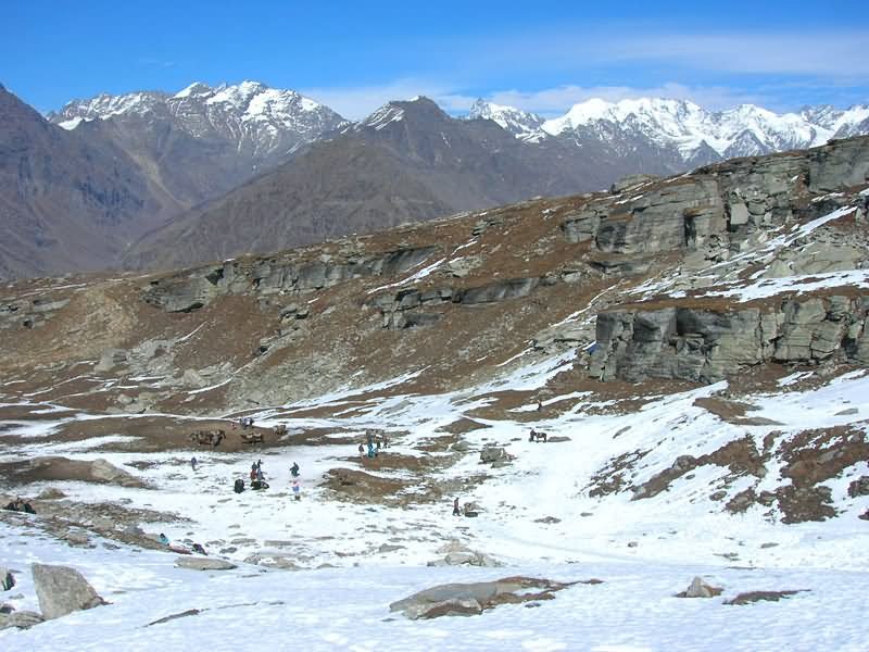 Close To Snow Point In Rohtang Pass