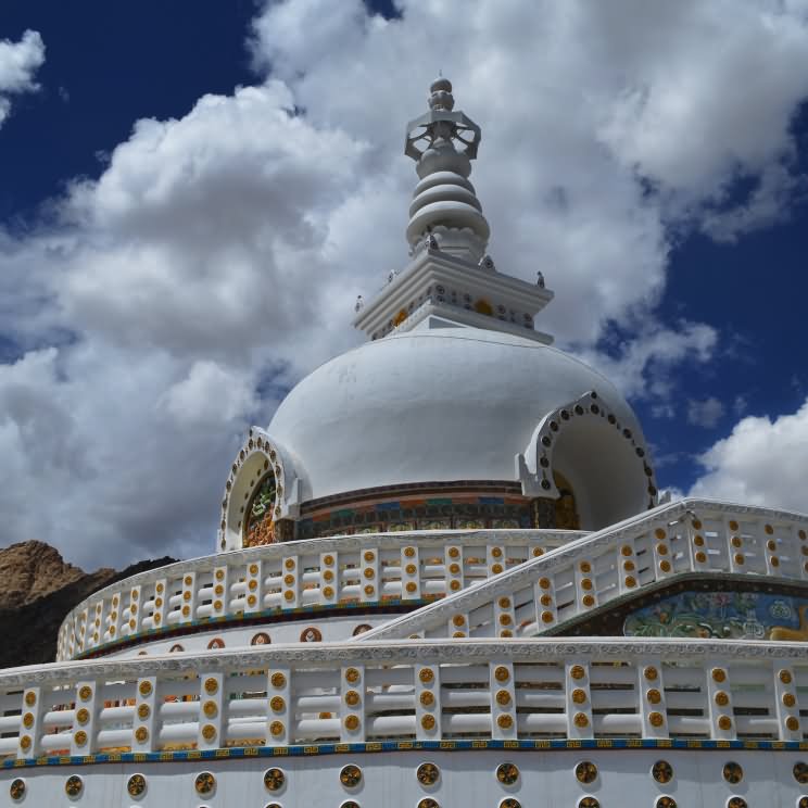 Dome Of The Shanti Stupa, Leh Ladakh