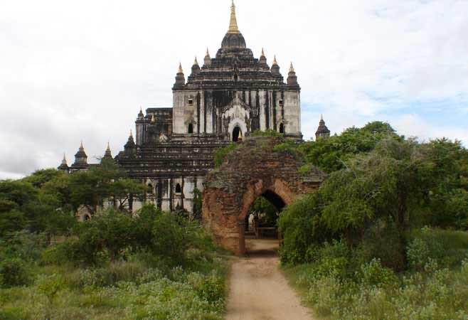 Entrance Of The Thatbyinnyu Temple, Myanmar