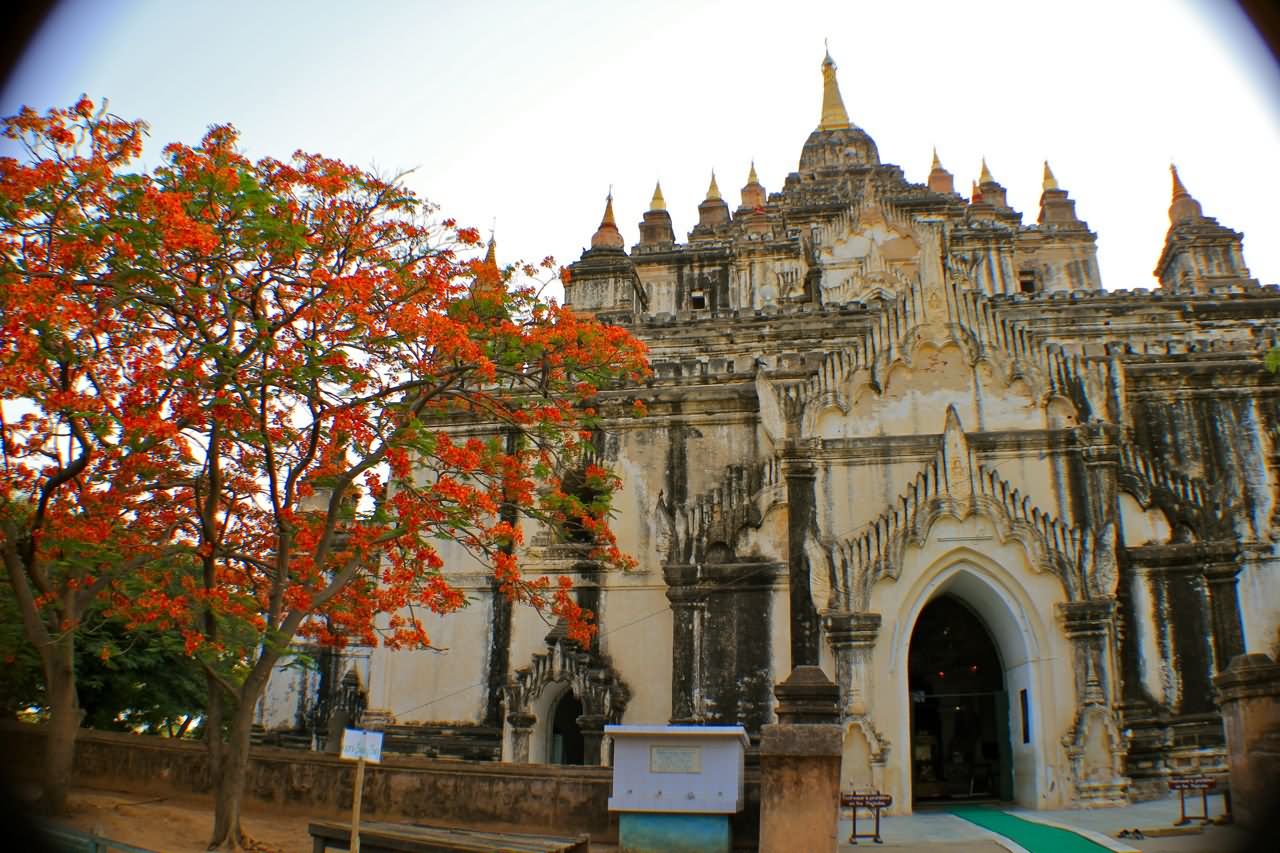 Entrance Of The Thatbyinnyu Temple