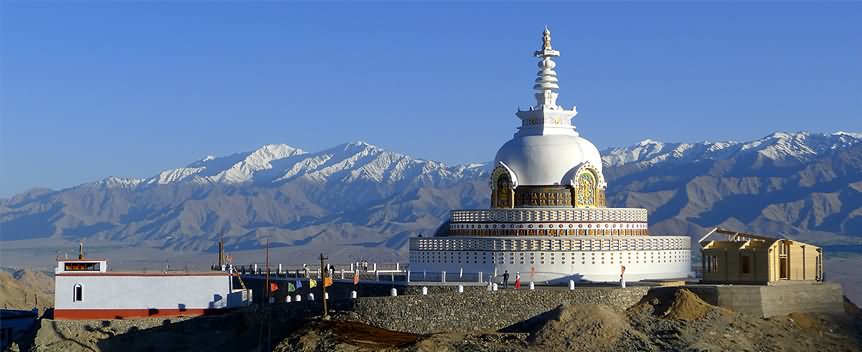 Exterior View Of The Shanti Stupa, Ladakh