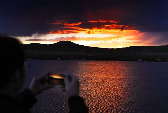 Incredible Sunset View Of Pangong Tso Lake