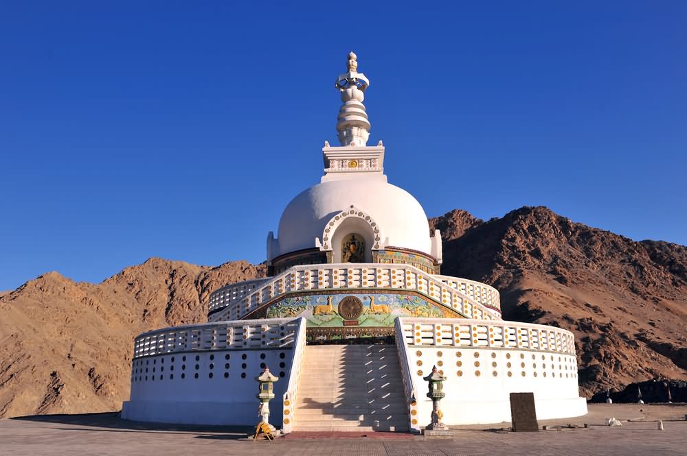 Incredible View Of The Shanti Stupa, Ladakh