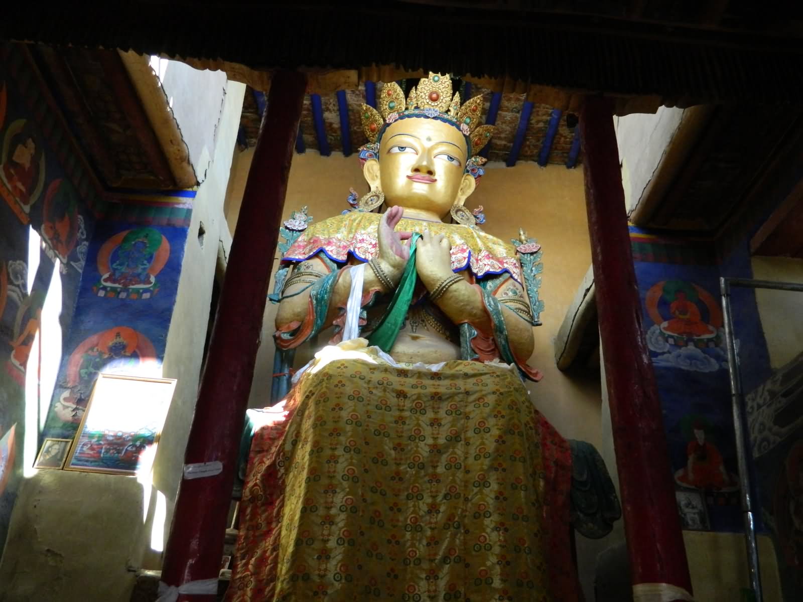 Inside A Monastery In Shanti Stupa, Leh Ladakh