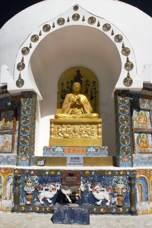 Lord Buddha Sculptures Inside The Shanti Stupa, Leh Ladakh