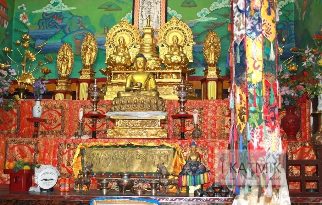 Monastery Inside The Shanti Stupa