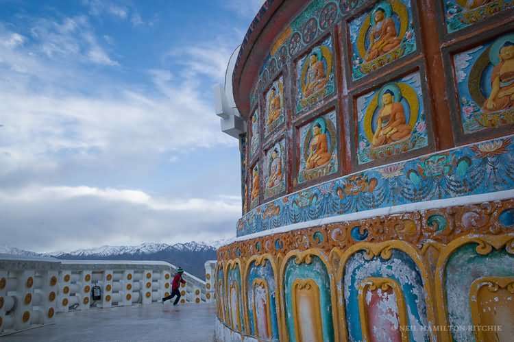 Painting Of Lord Budha At Shanti Stupa