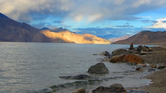 Pangong Tso Lake During Sunset