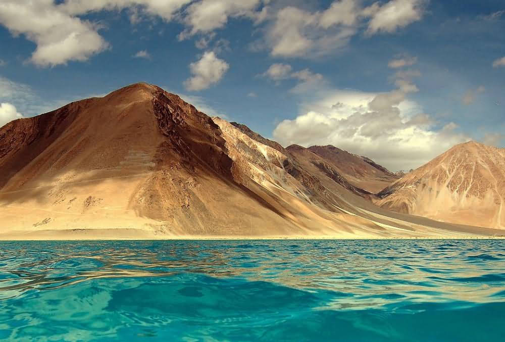 Pangong Tso Lake In Ladakh During Sunset