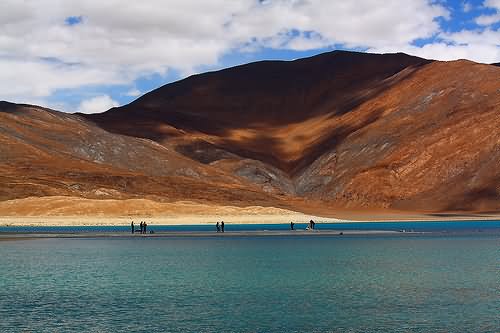 Pangong Tso Lake In Ladakh Sunset View