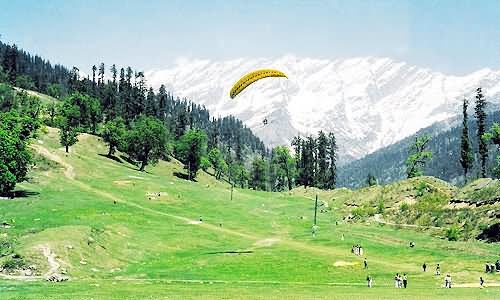 Paragliding At The Solang Valley, Manali