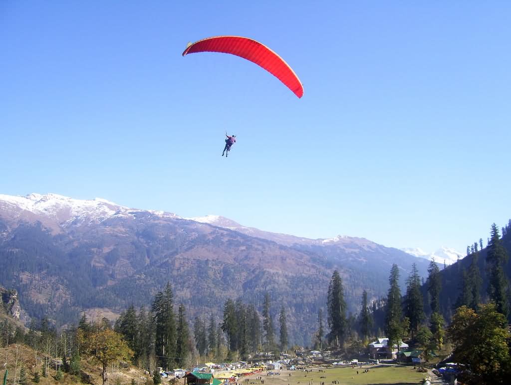 Paragliding At The Solang Valley