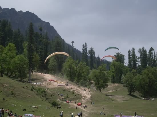 Paragliding In Solang Valley