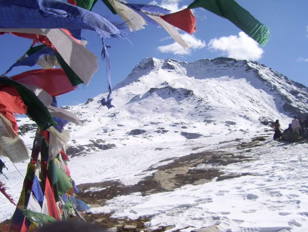 Praying Flags At The Rohtang Pass