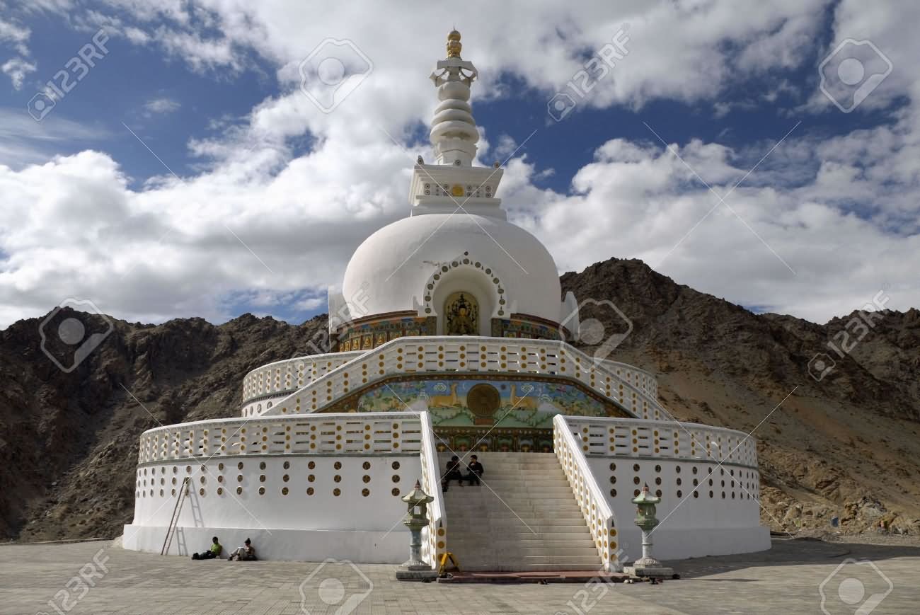 Shanti Stupa Front Facade