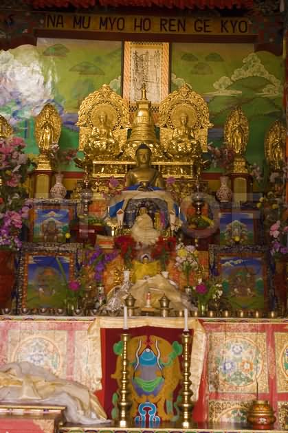 Shanti Stupa In Leh Ladakh Inside Picture