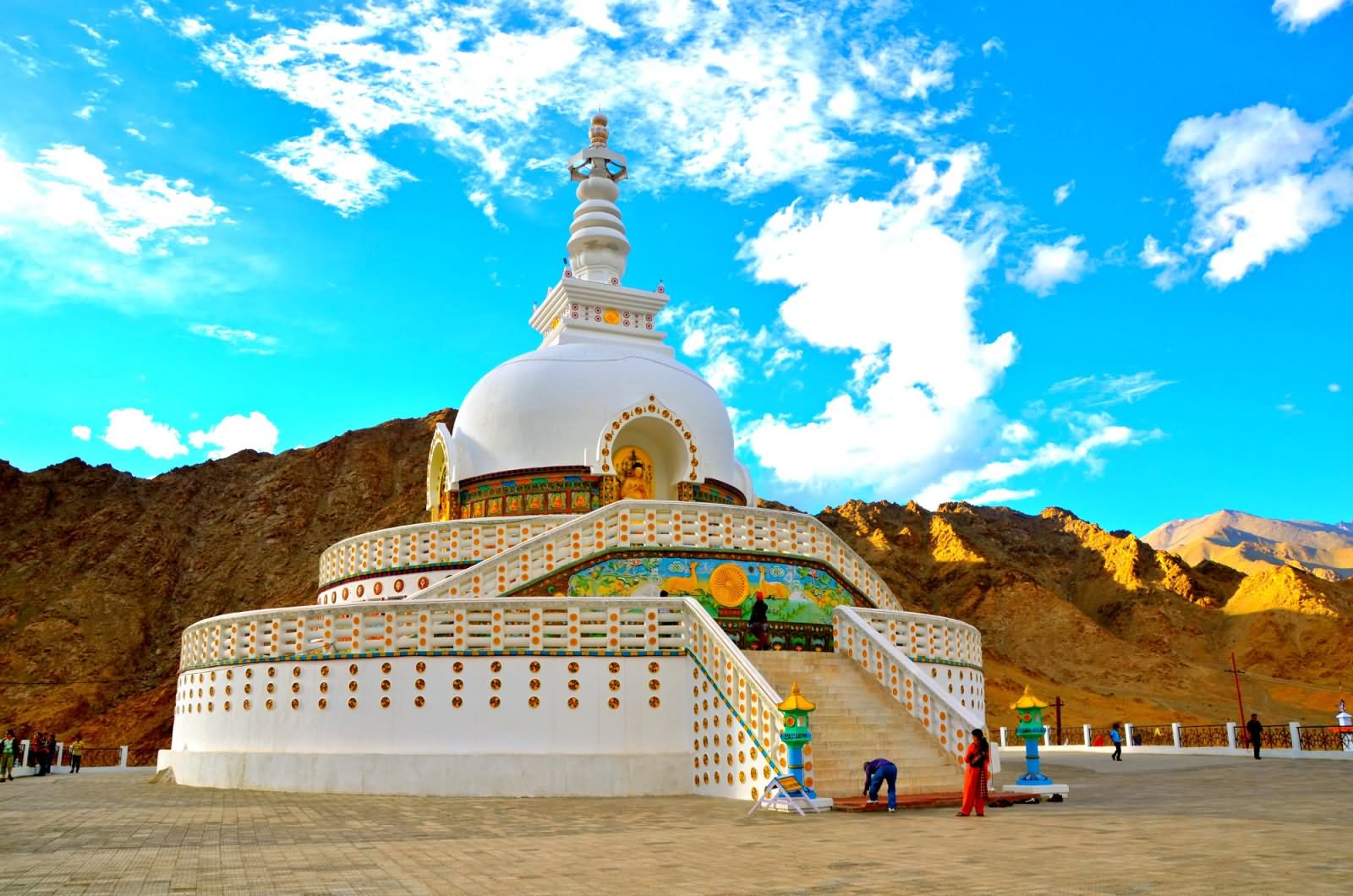 Shanti Stupa Looks Beautiful