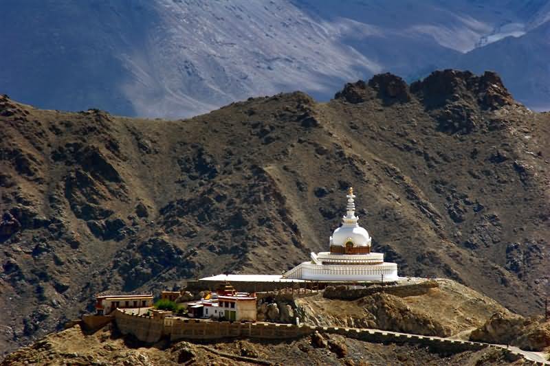 Shanti Stupa View