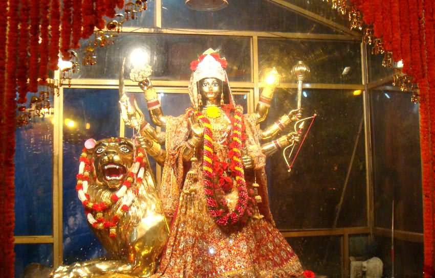 Sheran Wali Mata Sculpture Inside The Vaishno Devi Temple