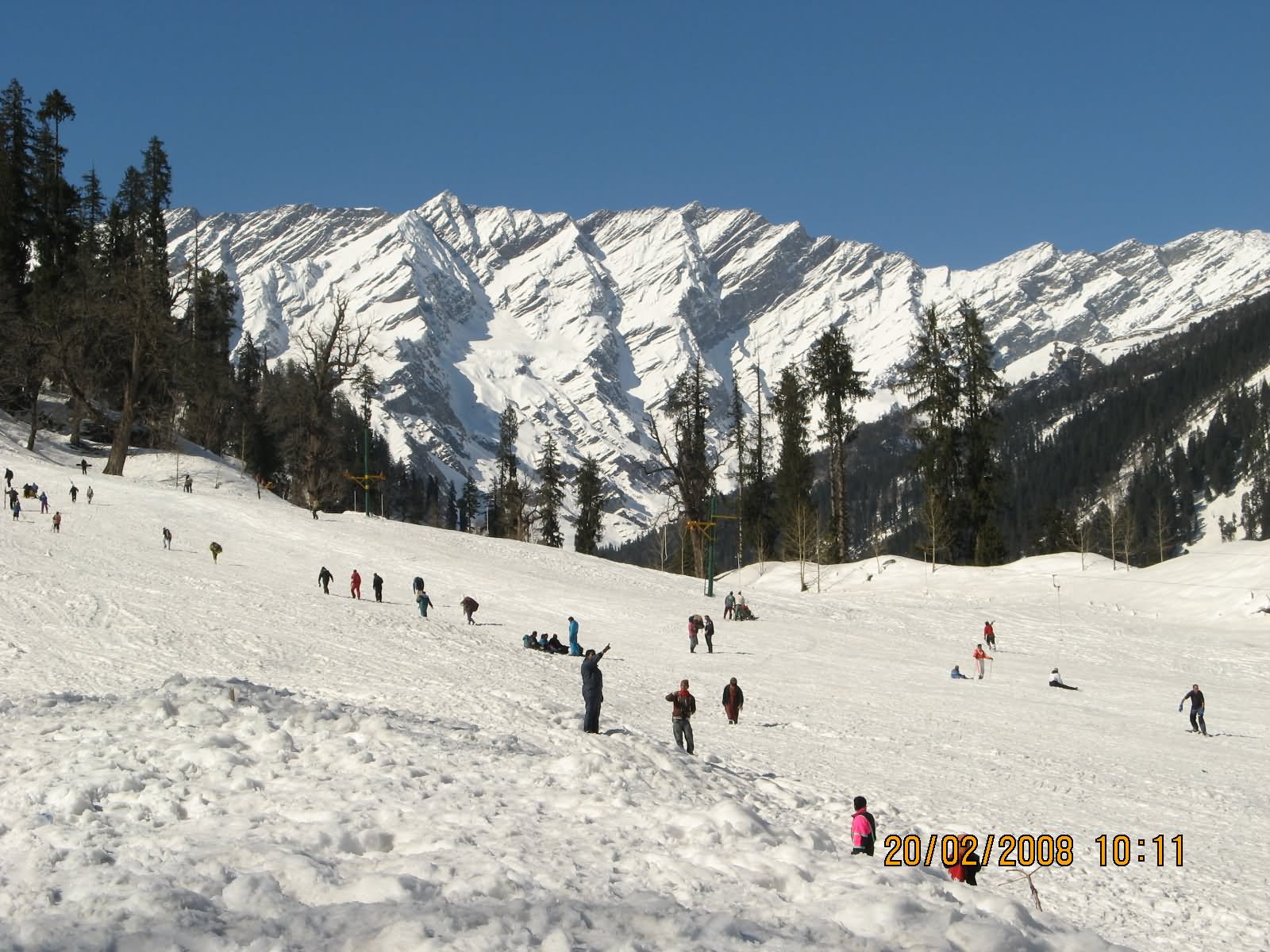 Solang Valley In Manali Covered With Snow