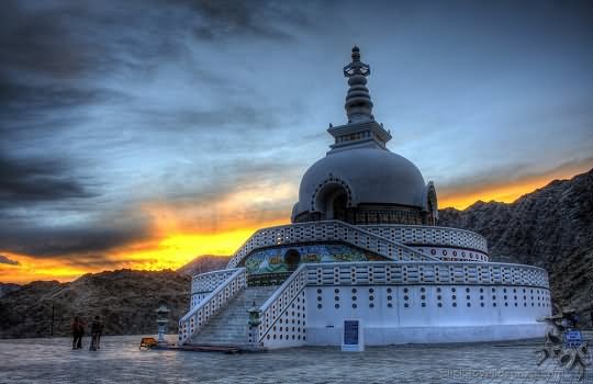 Sunset View At The Shanti Stupa