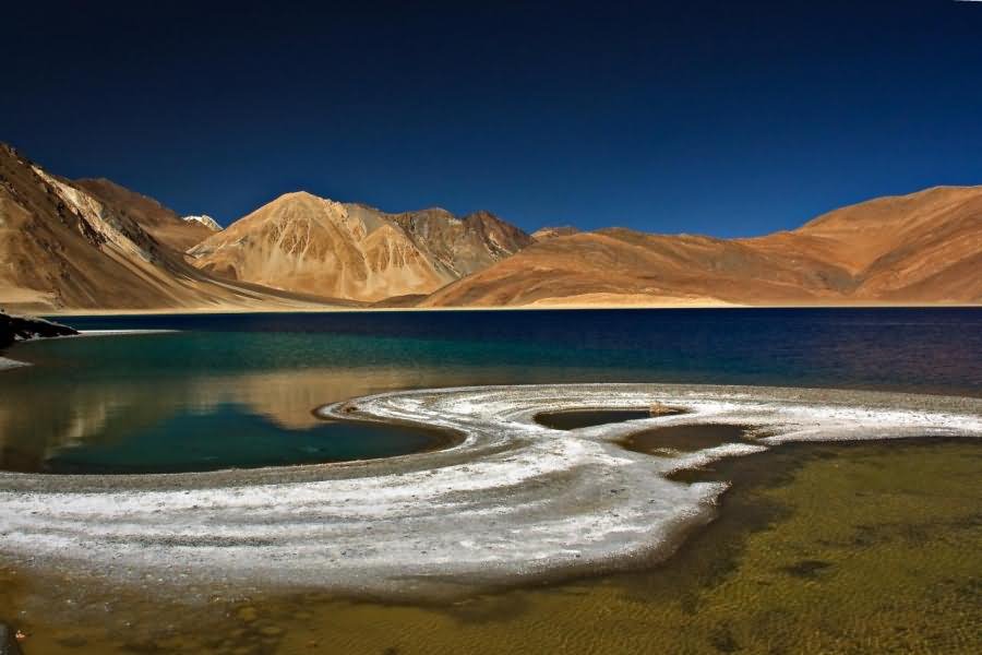 Sunset View Of Pangong Tso Lake Picture