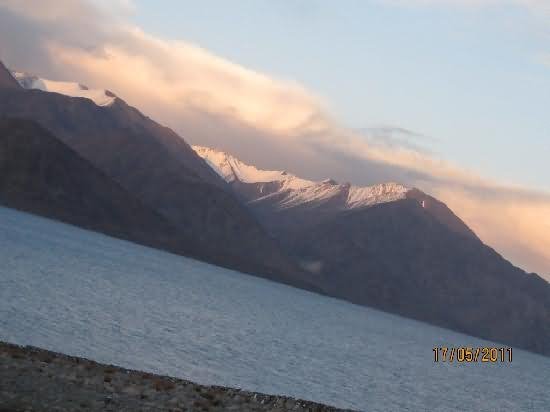 Sunset View Of The Pangong Tso Lake