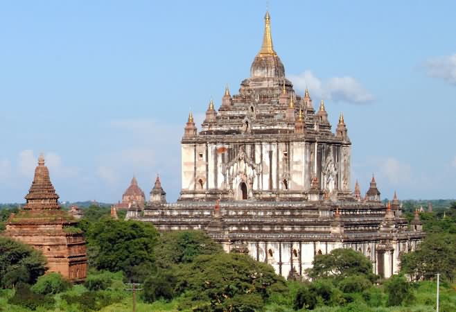 The Thatbyinnyu Temple  In Myanmar