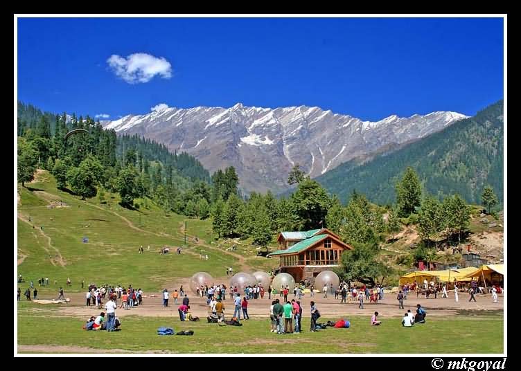 Zorbing At The Solang Valley In Manali