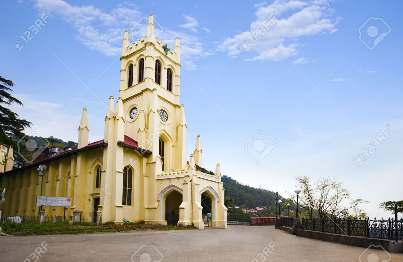 Amazing View Of The Christ Church Shimla, Himachal Pradesh