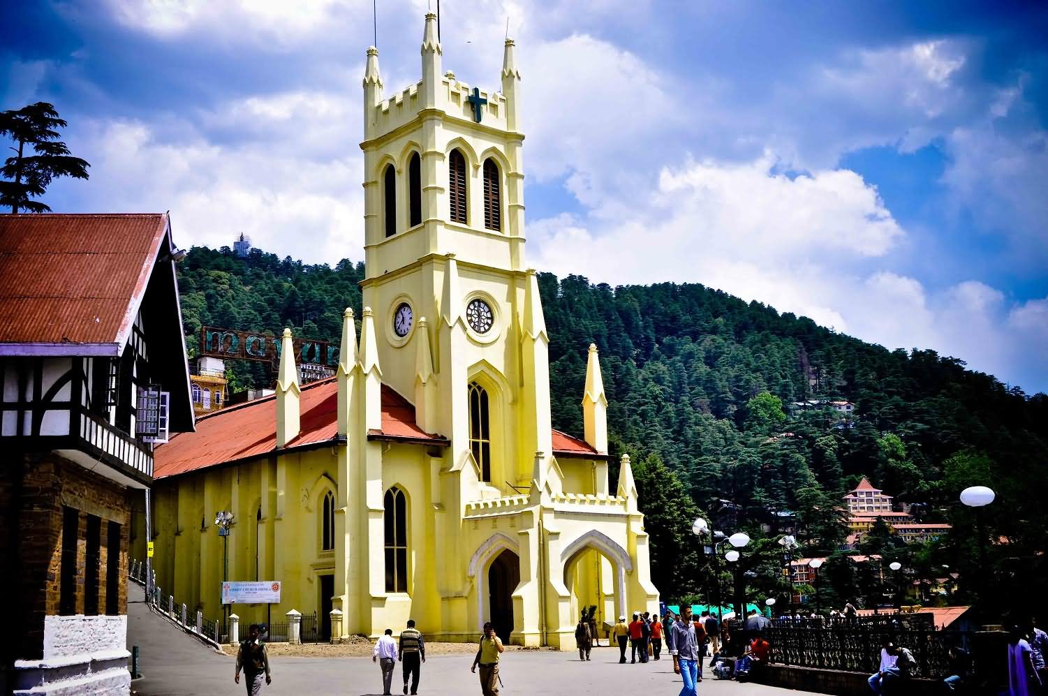 Beautiful View Of The Christ Church Shimla