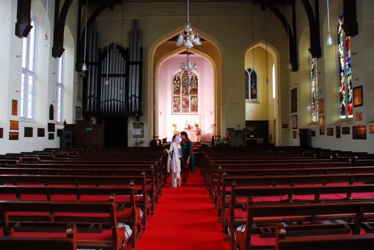 Interior View Of The Christ Church In Shimla