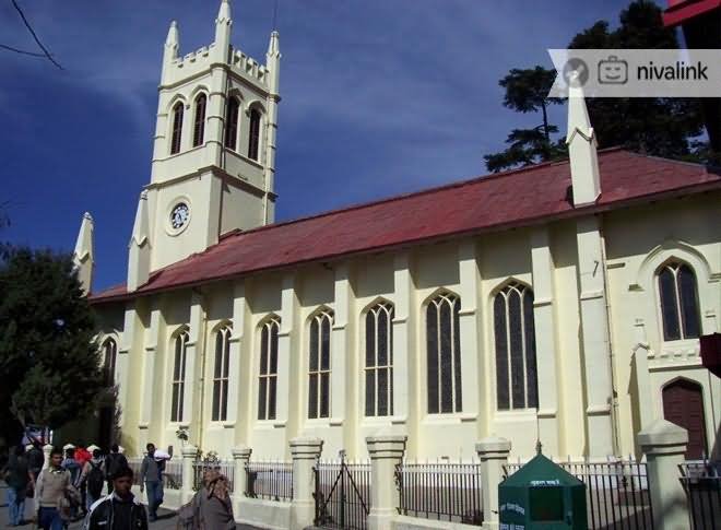 Side View Of The Christ Church In Shimla