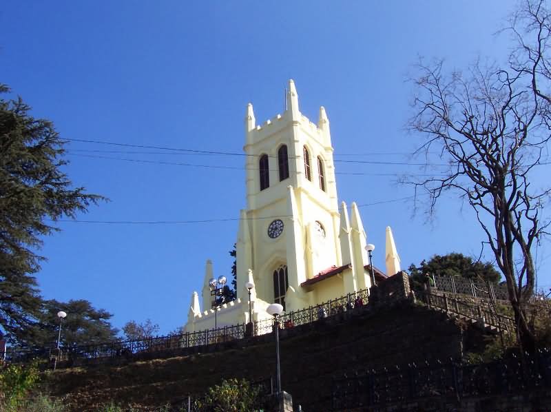 The Christ Church Shimla View From Below