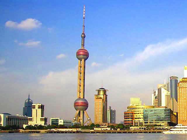 Beautiful Sunset View Of The Oriental Pearl Tower