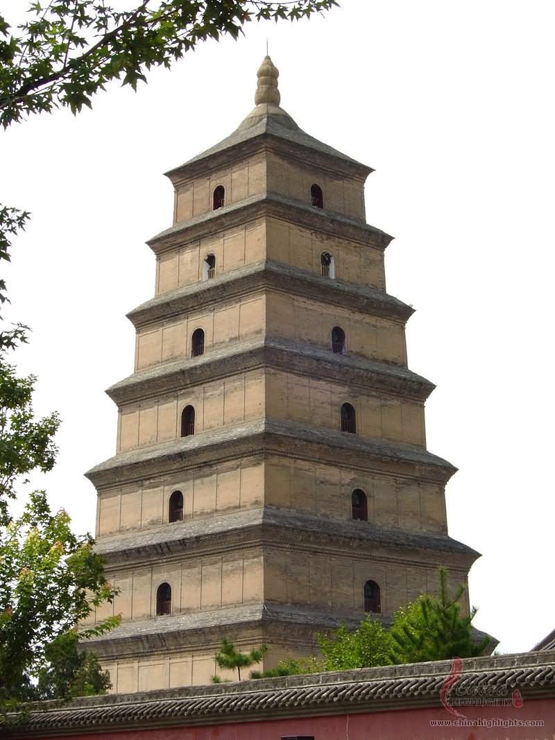 Beautiful View Of The Giant Wild Goose Pagoda, China