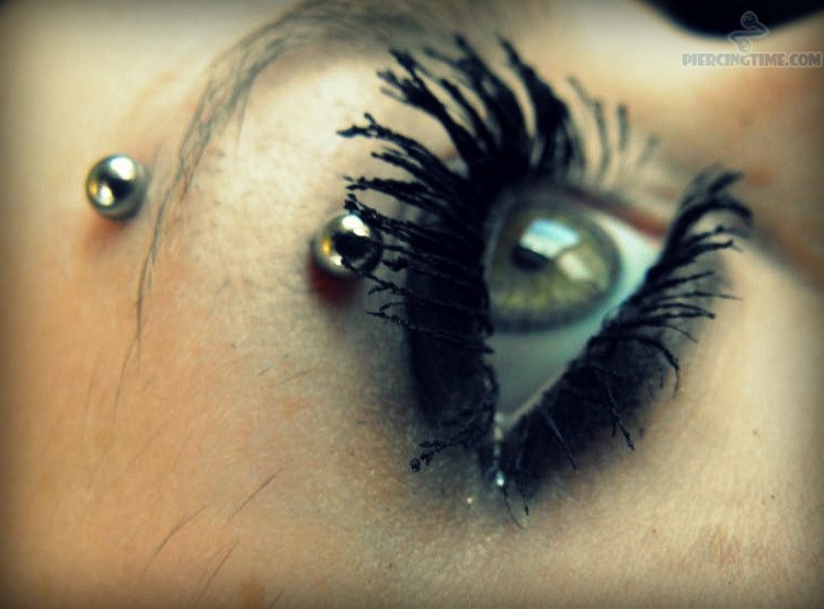 Cat Eye Piercing Closeup Image