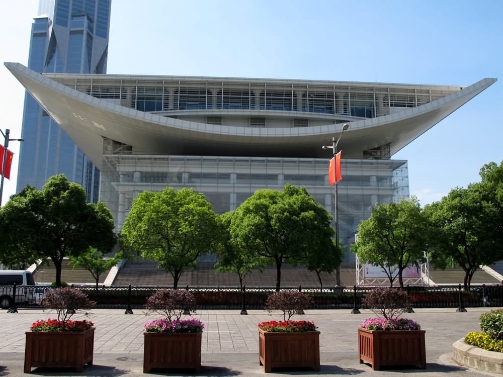 Curve Building At The People's Square, Shanghai