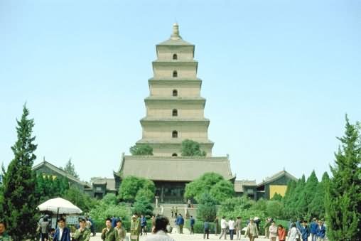 Entrance Of The Giant Wild Goose Pagoda