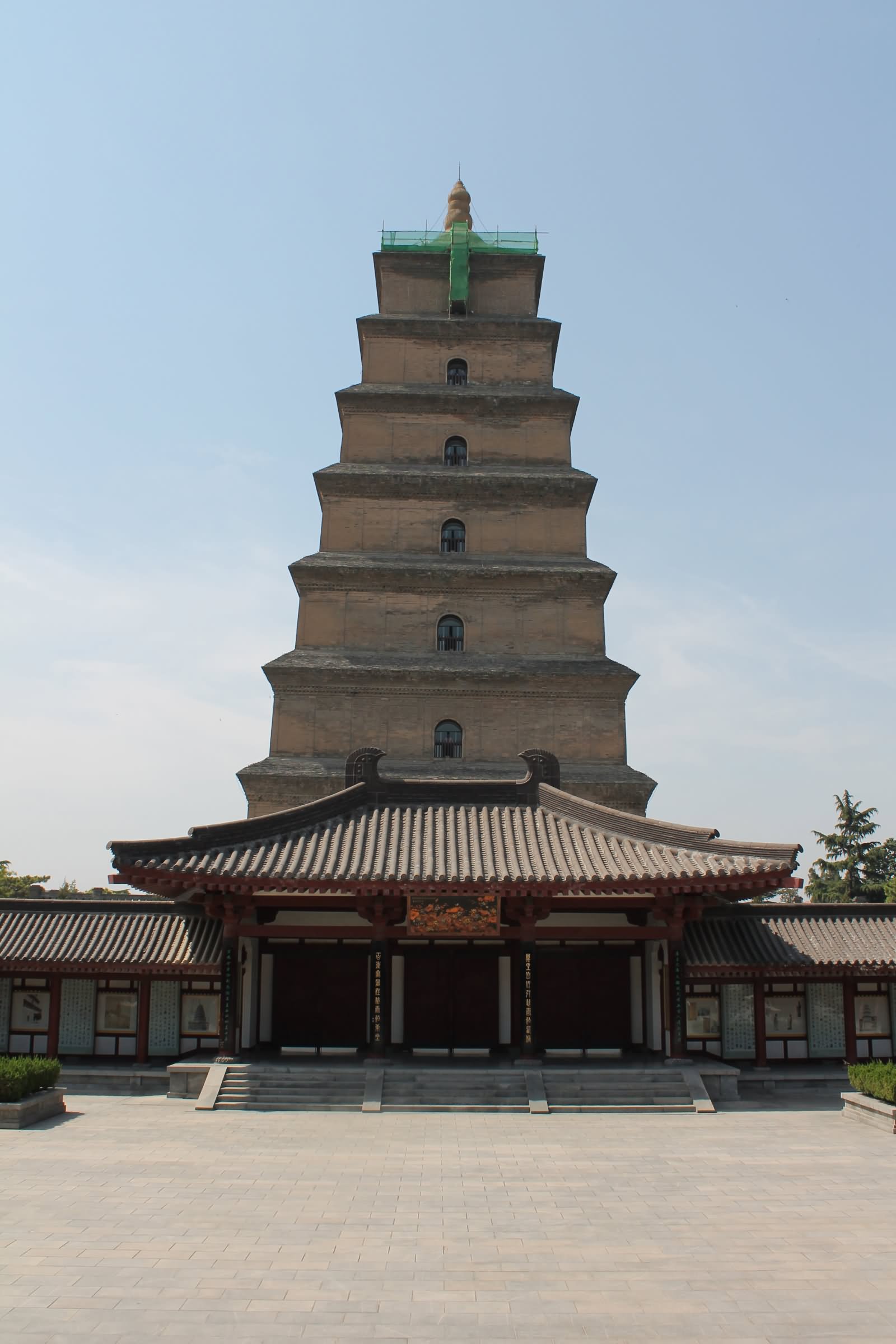 Giant Wild Goose Pagoda View Taken From The Back