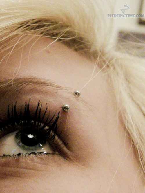 Nice Eyebrow Cat Eye Piercing For Girls