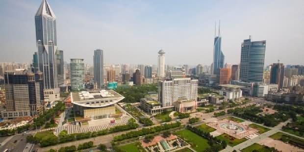 People's Square Is Located In The Center Of Shanghai