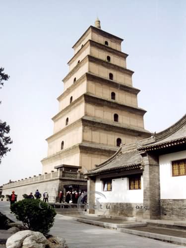 The Giant Wild Goose Pagoda Situated In Xi'an