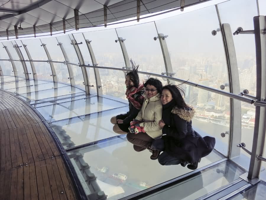 The Glass Floors Inside The Oriental Pearl Tower, Shanghai