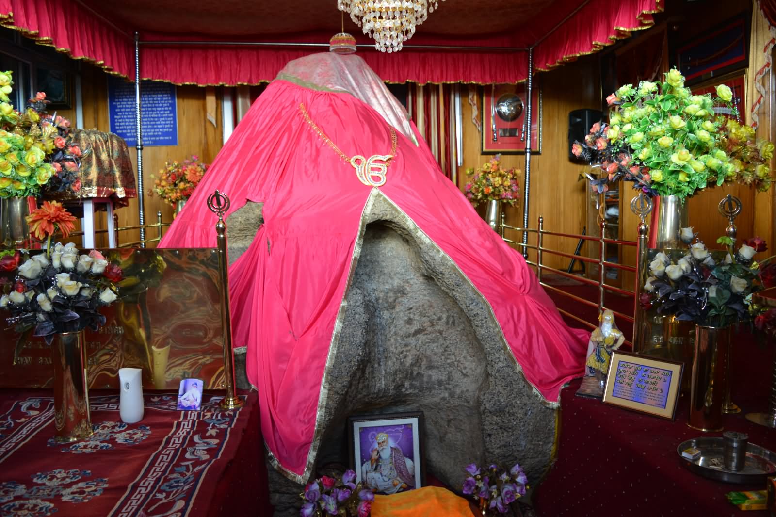 The Sacred Stone At The Gurdwara Pathar Sahib In Leh