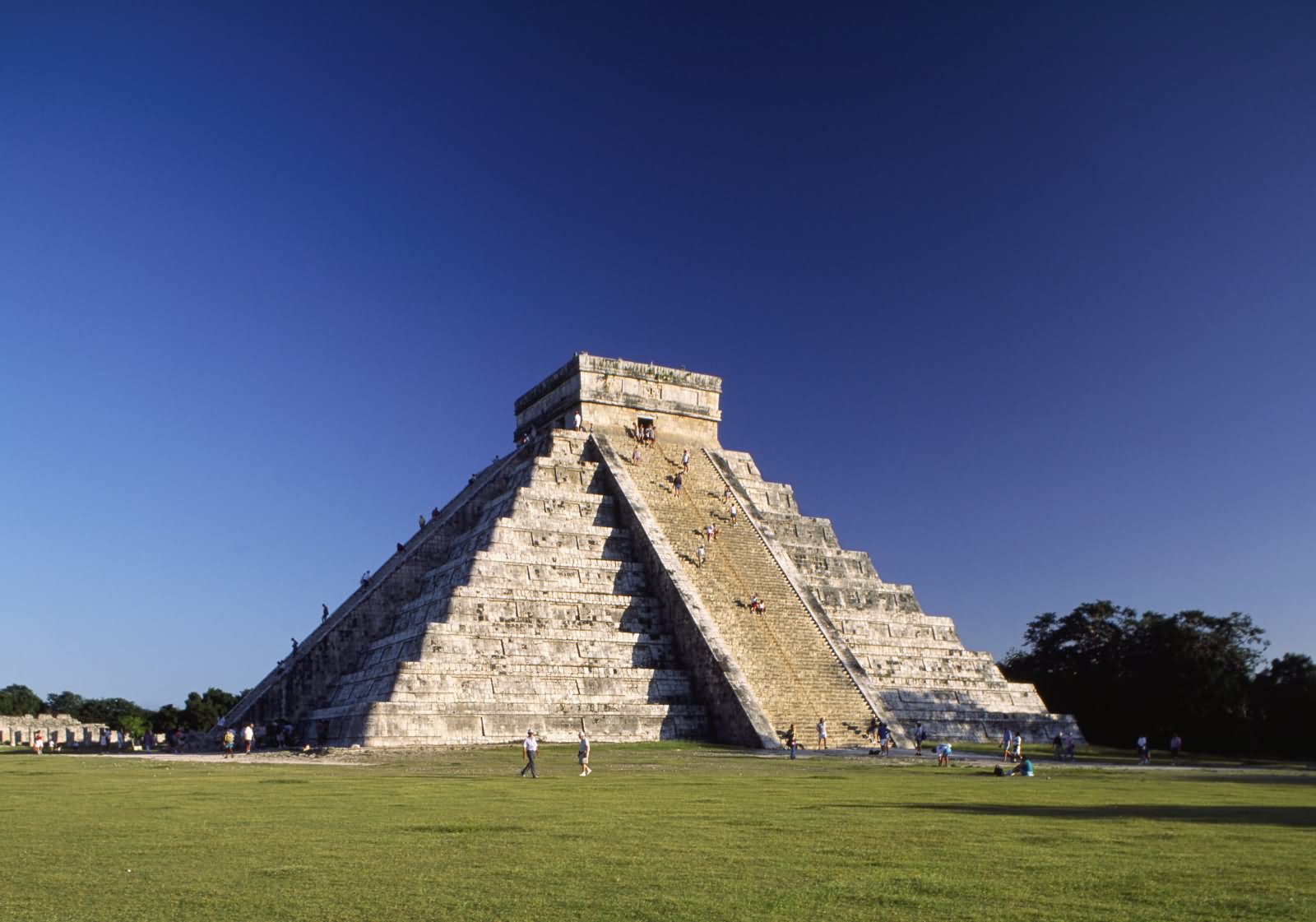 Adorable View Of The El Castillo At Chichen Itza