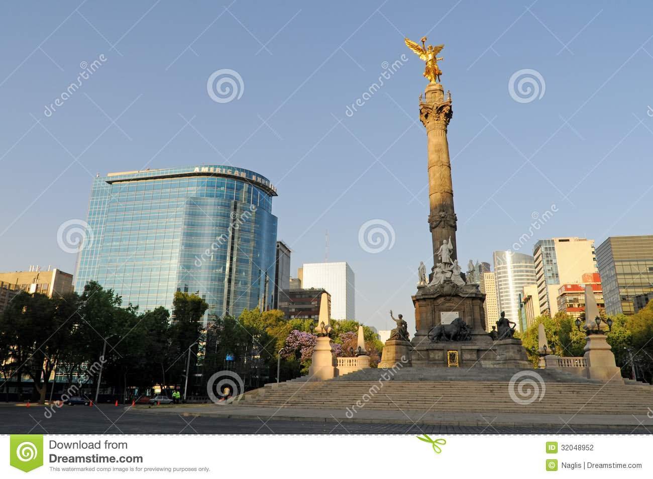 Beautiful Angel Of Independence Column In Mexico City